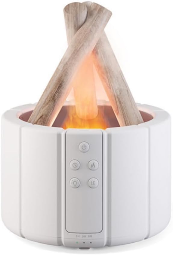 3D Flame Aroma Diffuser – Ultrasonic Cool Mist Humidifier & Essential Oil LED Lamp
