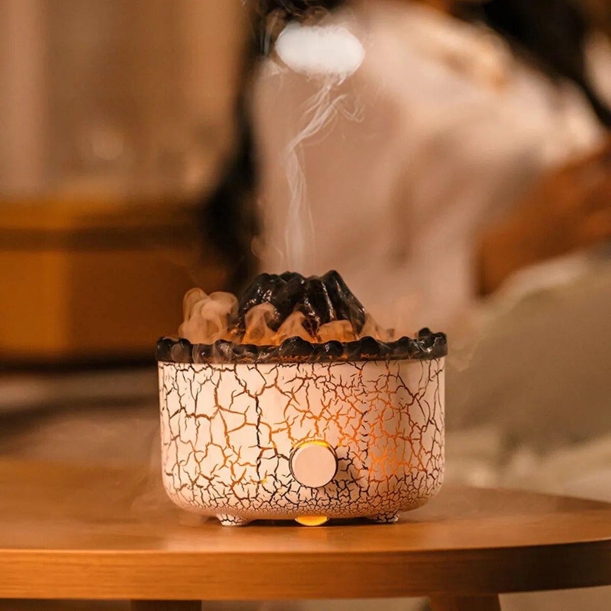 LavaGlow – 560ml Volcanic Humidifier & Ultrasonic LED Diffuser