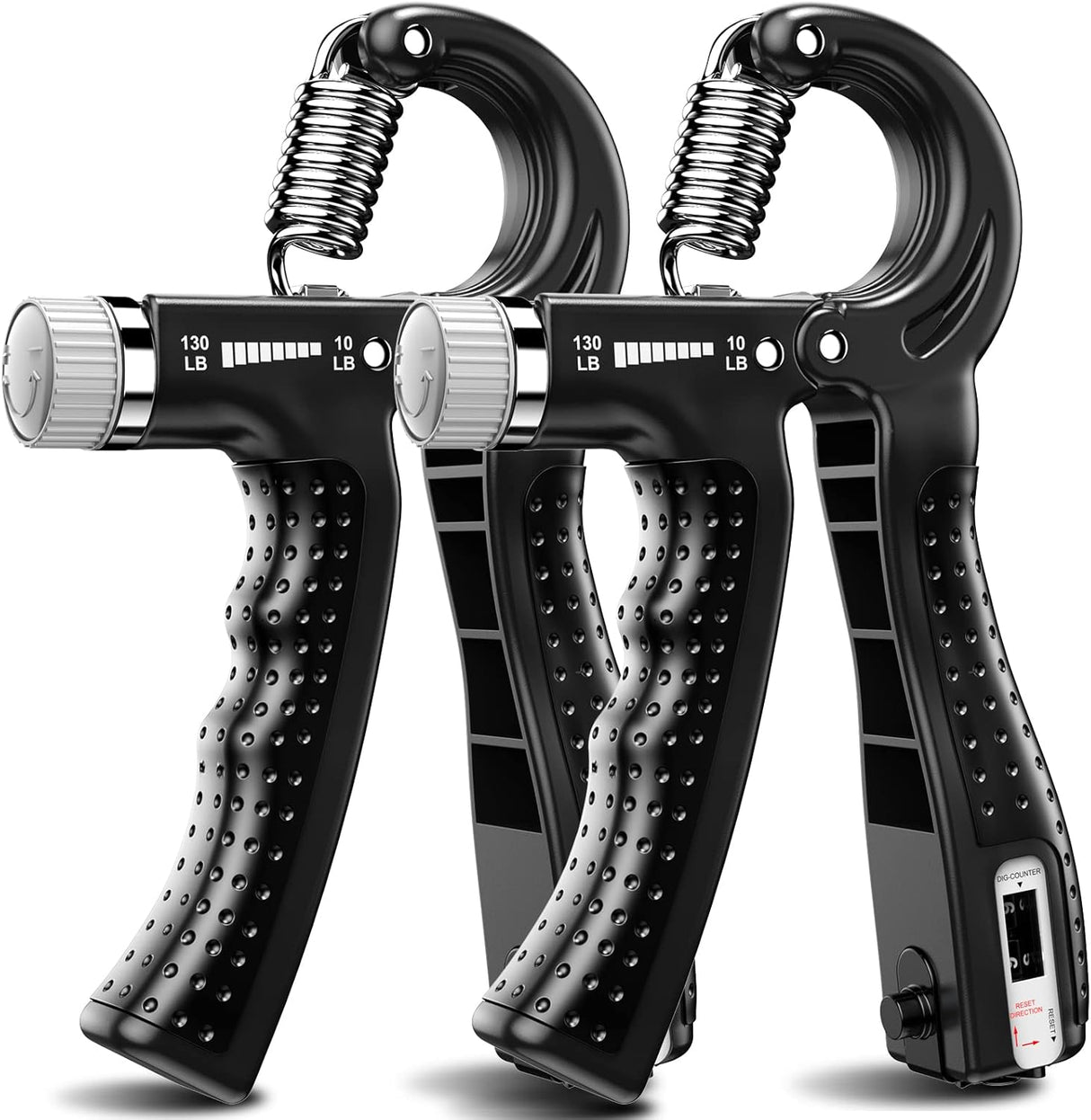 Build and Recover Muscles with Our 10–130 lb Adjustable Grippers Set