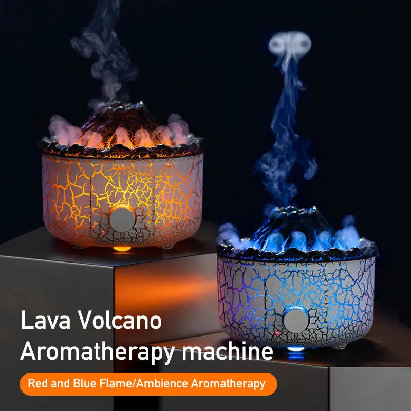 LavaGlow – 560ml Volcanic Humidifier & Ultrasonic LED Diffuser