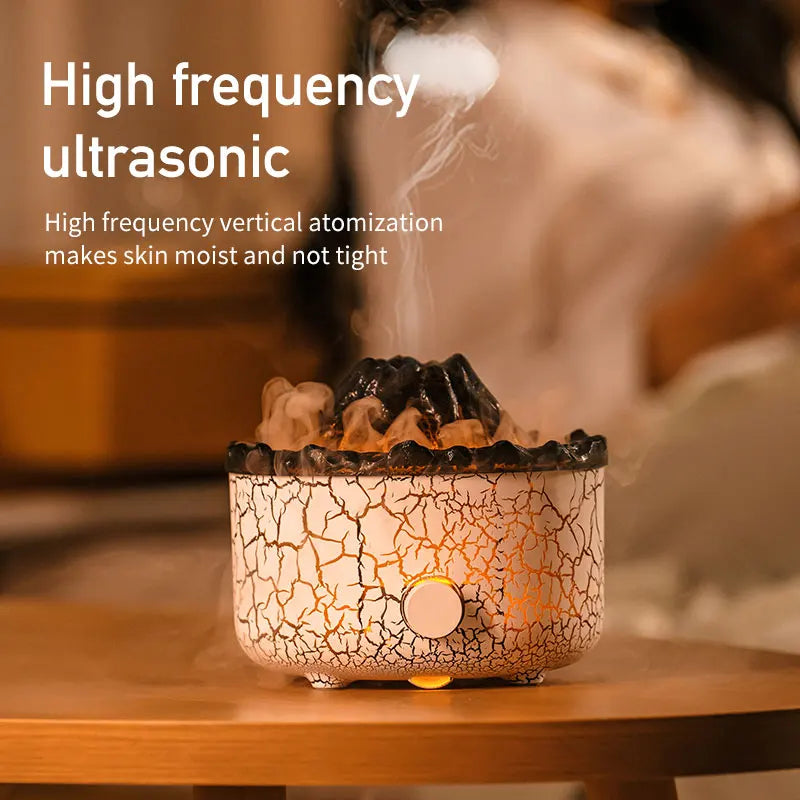 LavaGlow – 560ml Volcanic Humidifier & Ultrasonic LED Diffuser