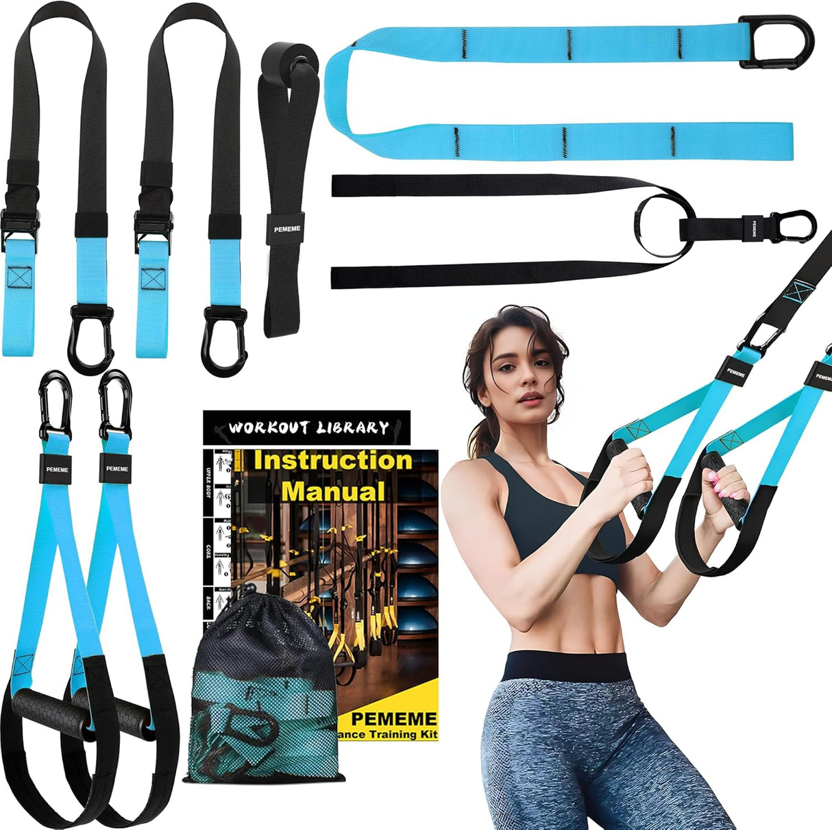Train Anywhere, Build Full-Body Strength with Our Heavy-Duty Suspension Training Kit