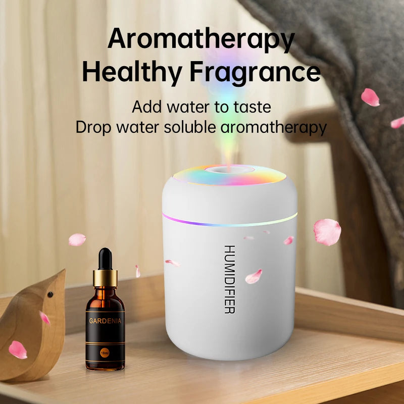 180ml USB Mini Air Humidifier & Aroma Diffuser β Compact Cool Mist for Home & Car