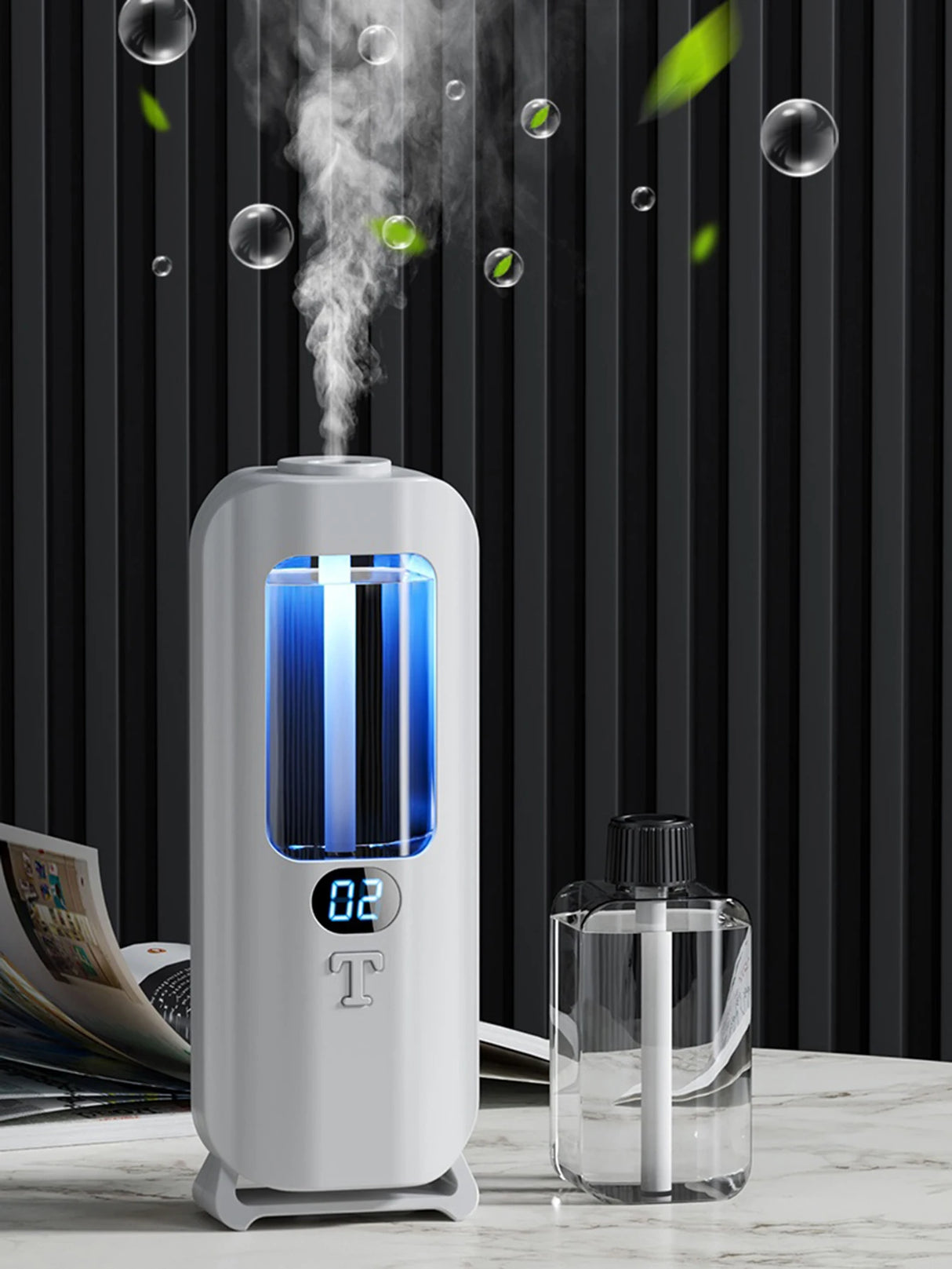 Relaxing Aroma Humidifier with LED Lights β Ultrasonic Essential Oil Diffuser for Calm & Comfort