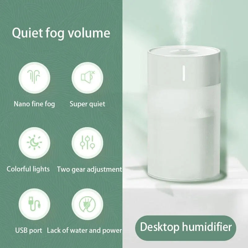 260ml Portable Smart USB Humidifier & Aroma Diffuser