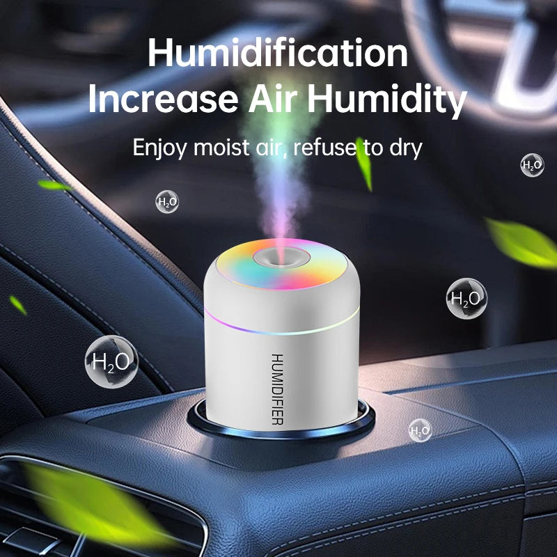180ml USB Mini Air Humidifier & Aroma Diffuser β Compact Cool Mist for Home & Car