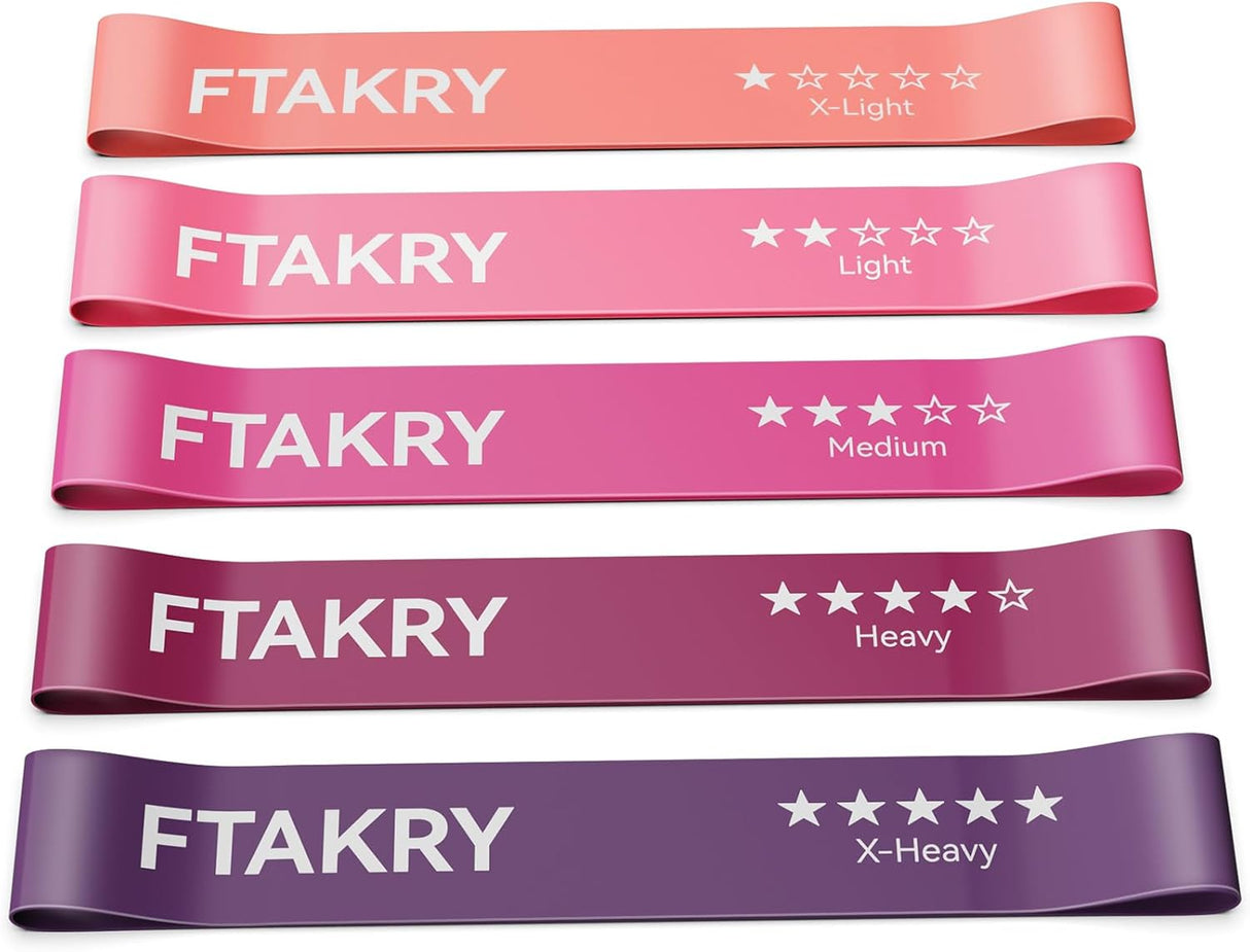 Train Smarter, Get Stronger & Stretch Deeper with 5-Level Latex Resistance Bands for Home Fitness