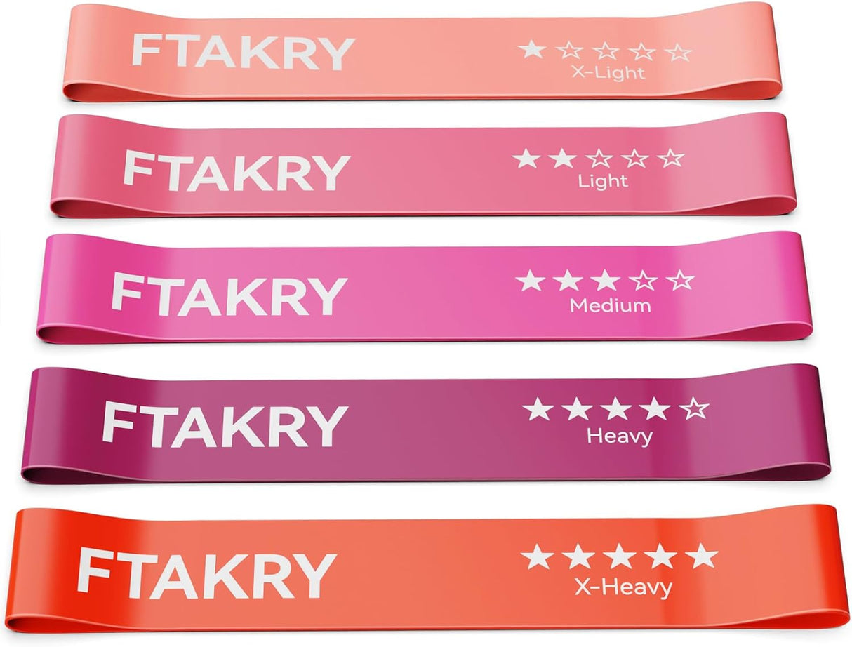 Train Smarter, Get Stronger & Stretch Deeper with 5-Level Latex Resistance Bands for Home Fitness