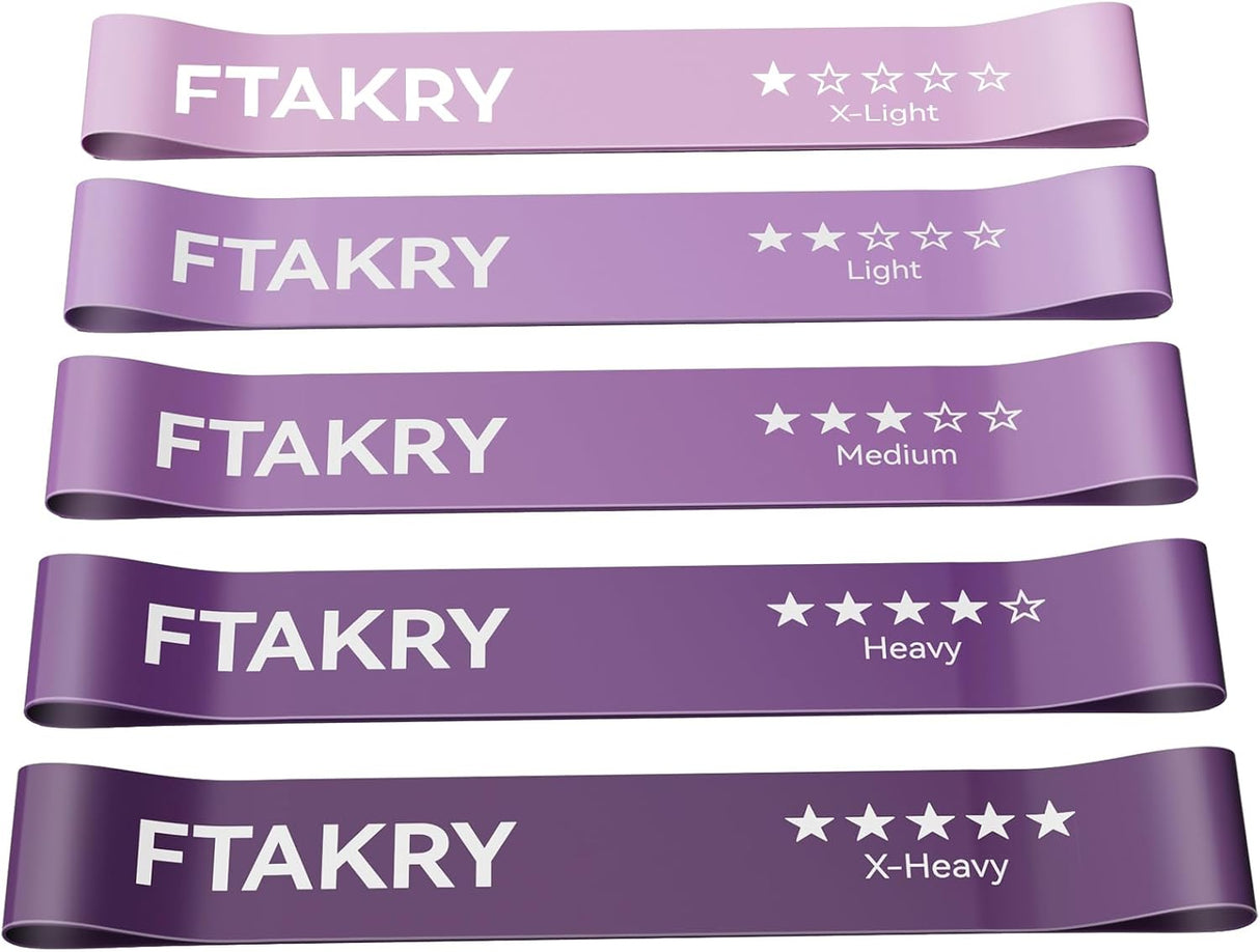 Train Smarter, Get Stronger & Stretch Deeper with 5-Level Latex Resistance Bands for Home Fitness