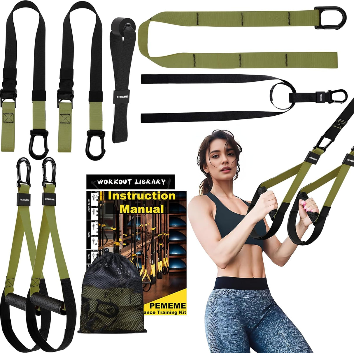 Train Anywhere, Build Full-Body Strength with Our Heavy-Duty Suspension Training Kit