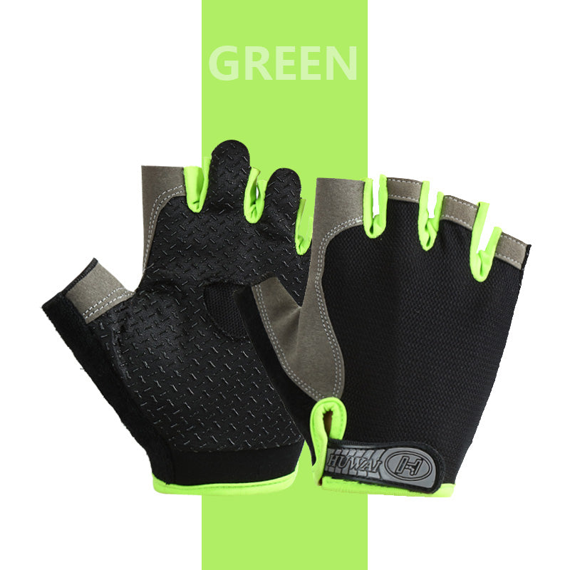 Breathable Anti Slip Half Finger Gym Gloves for Men and Women