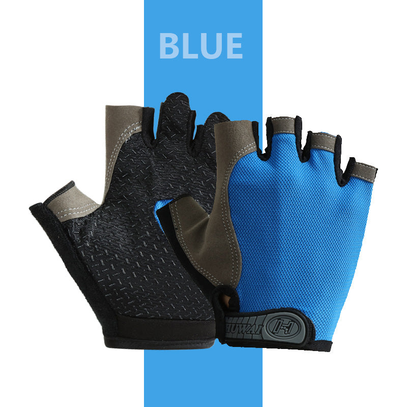 Breathable Anti Slip Half Finger Gym Gloves for Men and Women