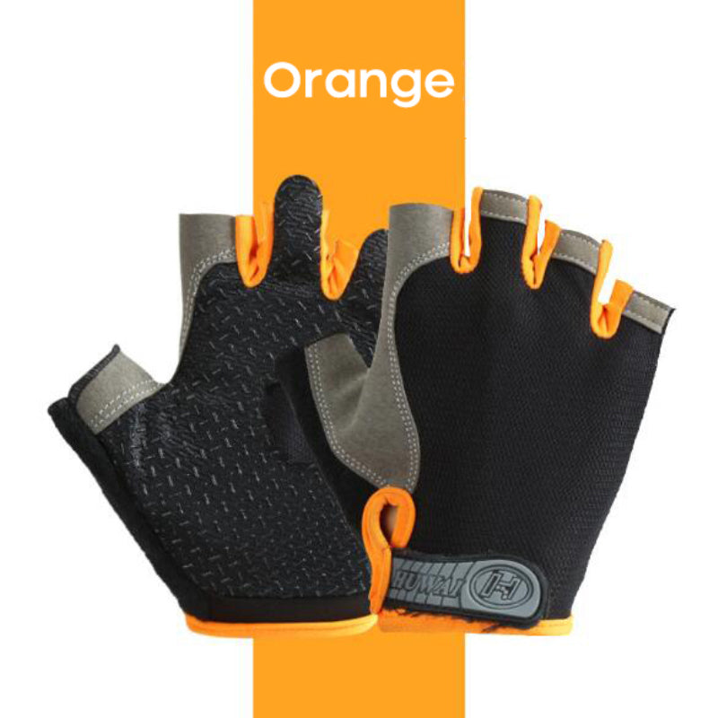 Breathable Anti Slip Half Finger Gym Gloves for Men and Women