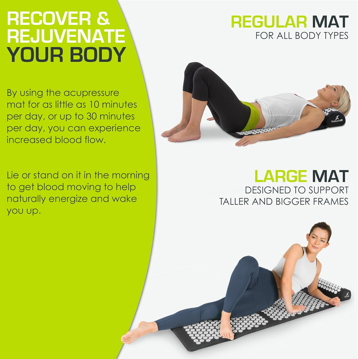 Relieve Pain, Release Tension & Recharge Your Body with Our Acupressure Mat & Pillow Set