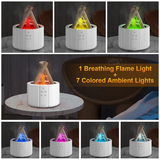 3D Flame Aroma Diffuser – Ultrasonic Cool Mist Humidifier & Essential Oil LED Lamp