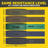 Sculpt, Strengthen & Support —  Fabric Resistance Band Set (Very Light to Very Heavy)