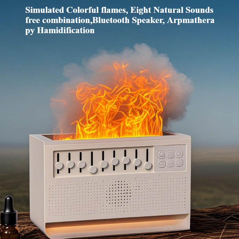 SereniSound 3-in-1 – White Noise Machine, Bluetooth Speaker & Night Light Humidifier with 8 Nature Sounds