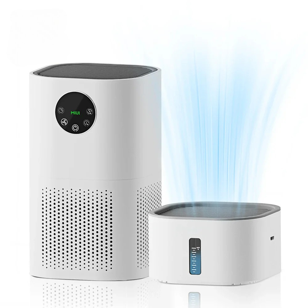 Miui Air Purifier & Humidifier Combo for Home, Allergies, and Pet Hair