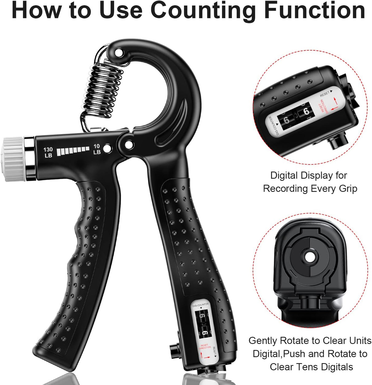 Build and Recover Muscles with Our 10–130 lb Adjustable Grippers Set