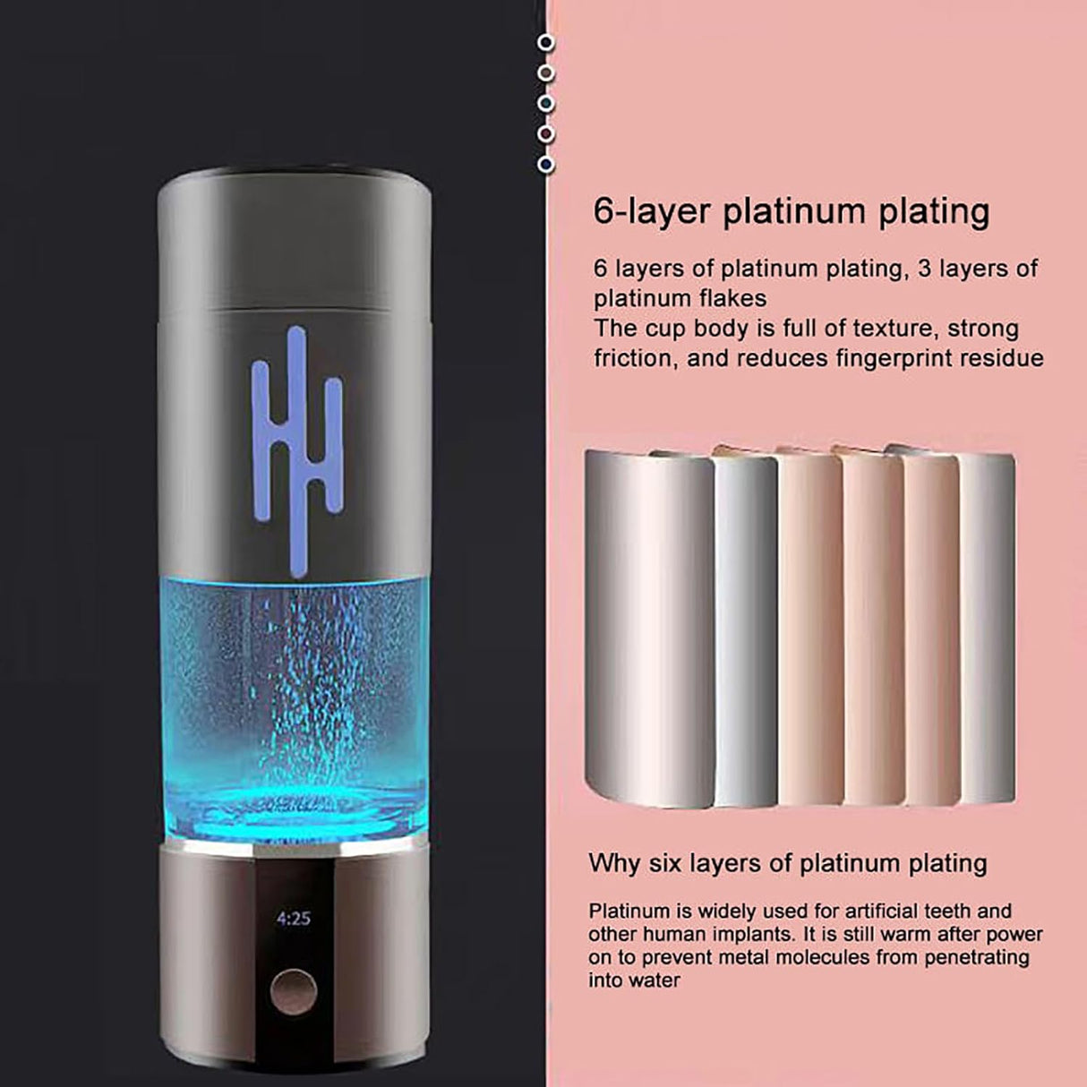 Aniwini's 6000PPB Portable Hydrogen Water Bottle