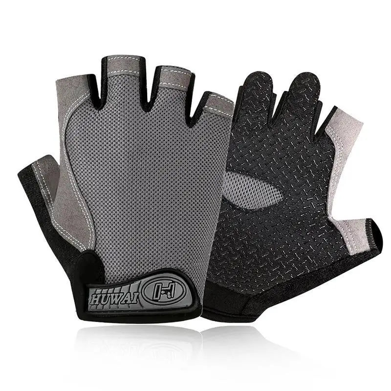 Breathable Anti Slip Half Finger Gym Gloves for Men and Women