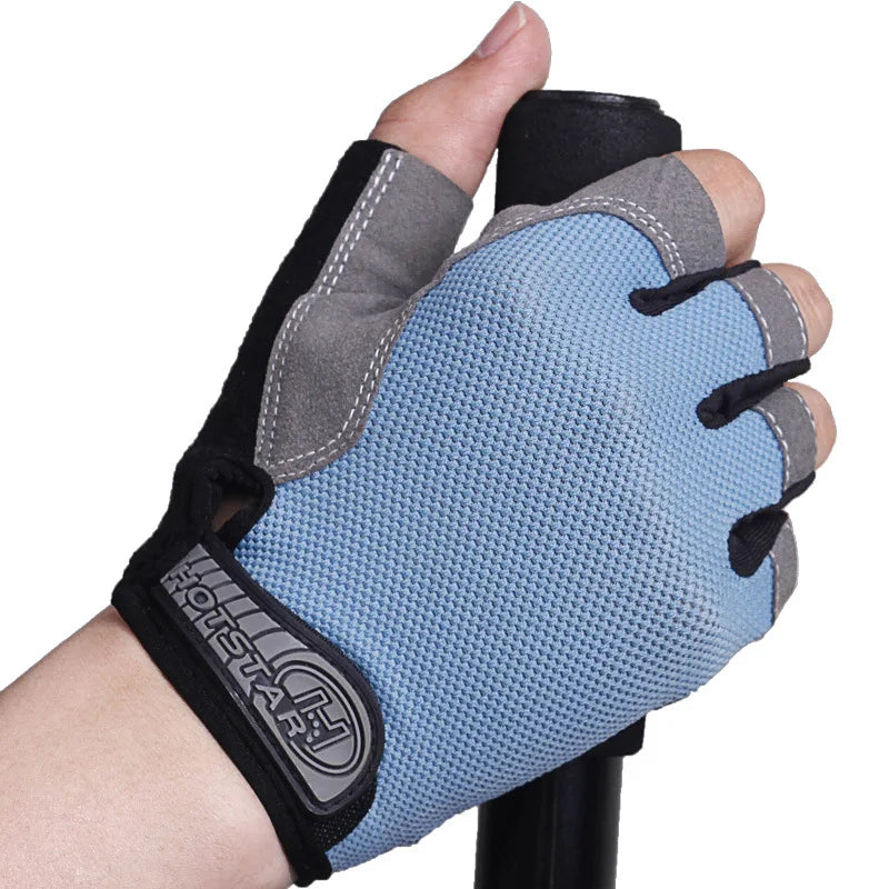 Breathable Anti Slip Half Finger Gym Gloves for Men and Women