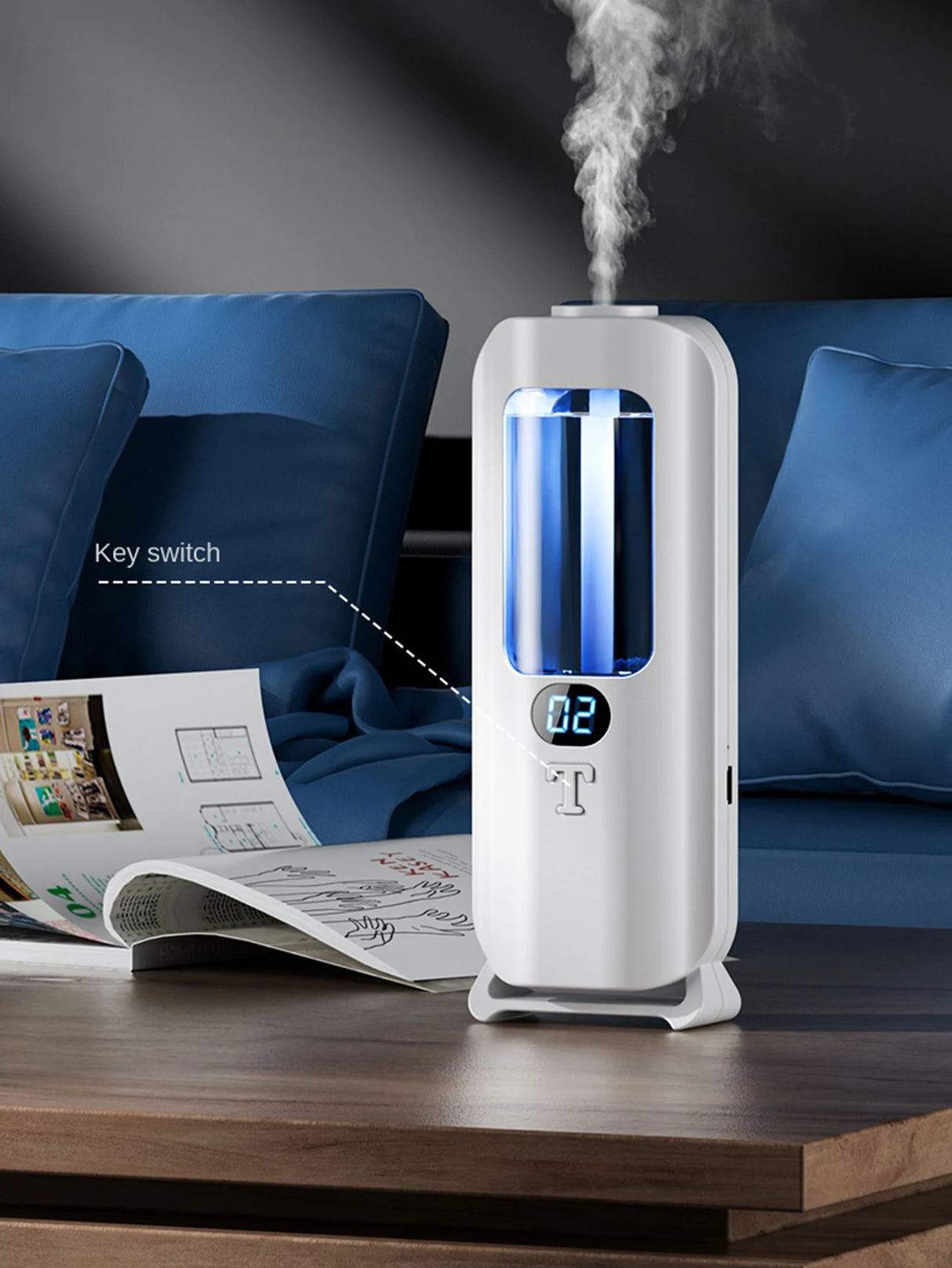 Relaxing Aroma Humidifier with LED Lights – Ultrasonic Essential Oil Diffuser for Calm & Comfort