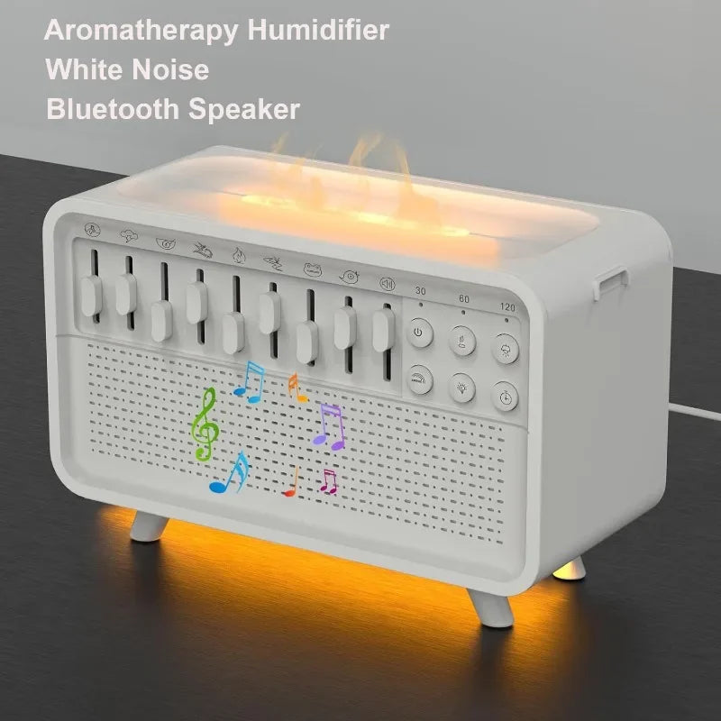 DreamGlow 3-in-1 – White Noise Machine, Bluetooth Speaker &amp; Night Light Humidifier