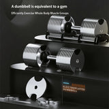 Adjustable Electroplated Dumbbells Professional Gym and Home Fitness