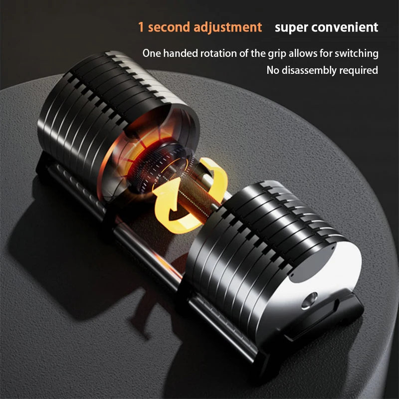 Adjustable Electroplated Dumbbells Professional Gym and Home Fitness