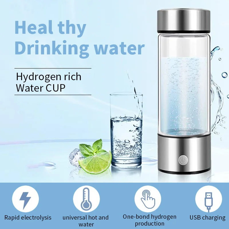 420ml Hydrogen-Rich Water Bottle Electric Generator