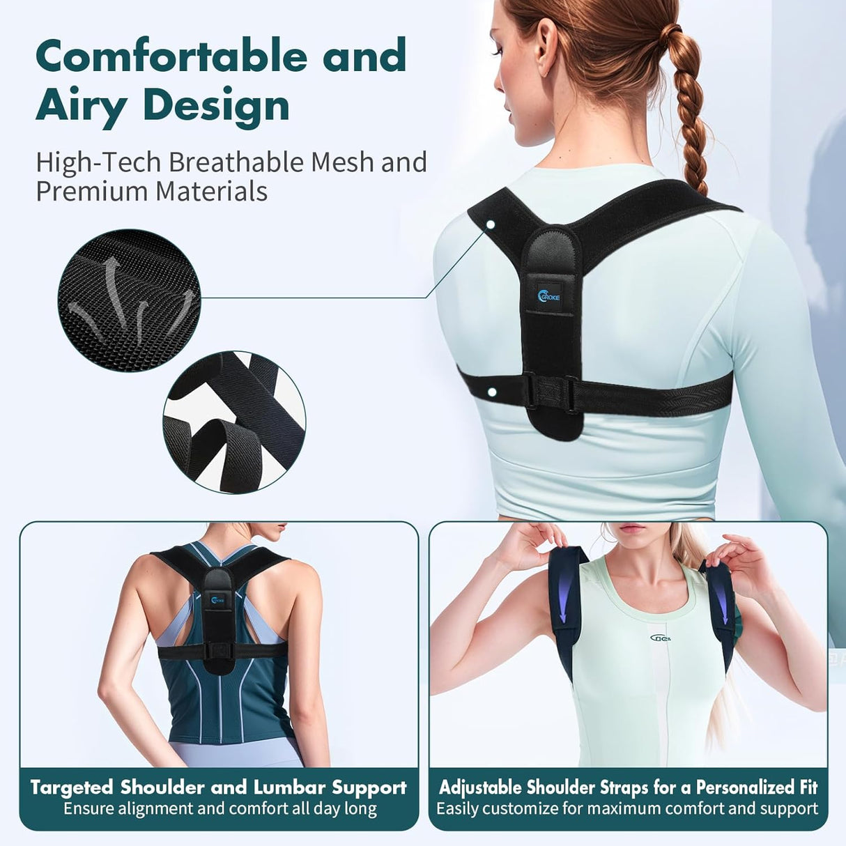 Stand Tall & Relieve Strain with Our Adjustable Posture Corrector for Women