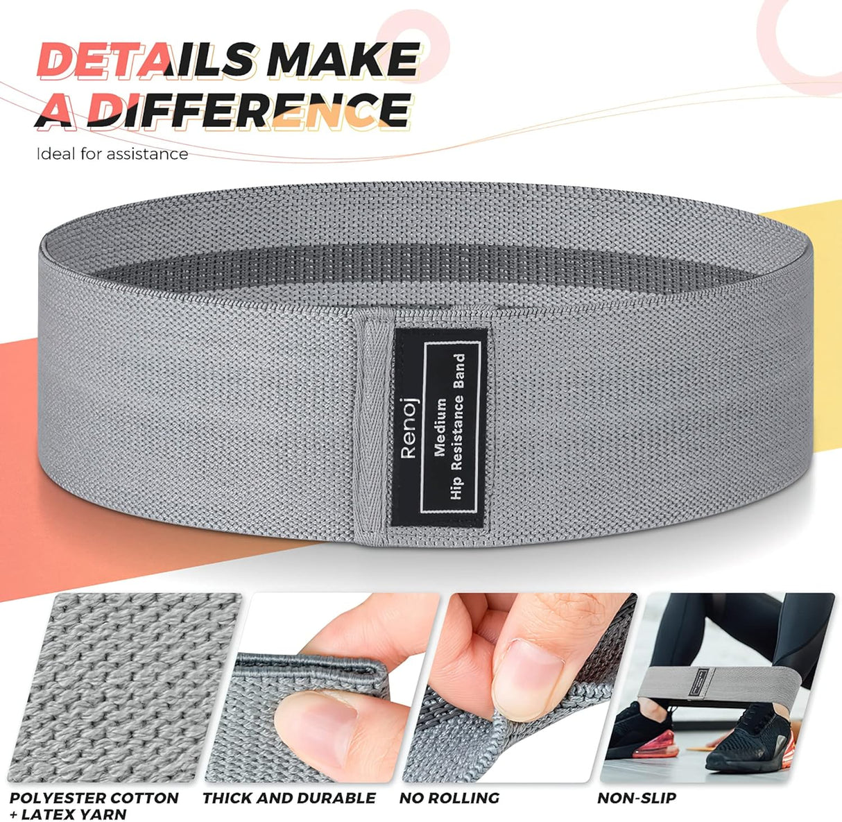 Lift, Tone & Sculpt Glutes and Legs with Our 3-Level Resistance Band Set