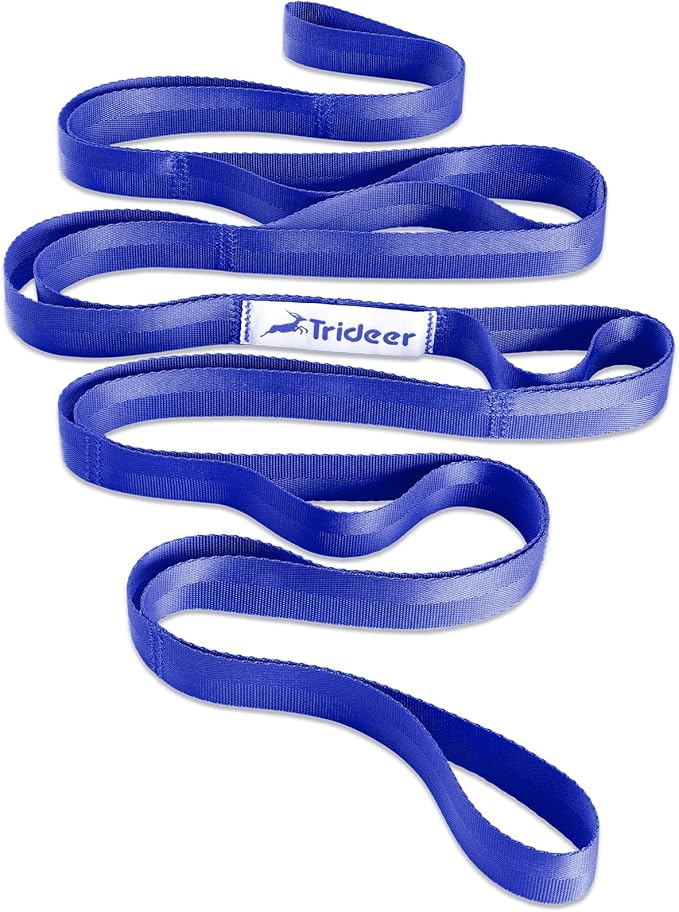 Enhance Flexibility, Improve Recovery & Deepen Your Stretch with Our 10-Loop Non-Elastic Yoga Strap