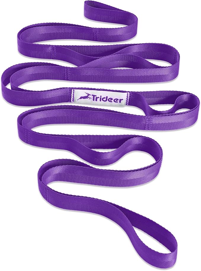 Enhance Flexibility, Improve Recovery & Deepen Your Stretch with Our 10-Loop Non-Elastic Yoga Strap
